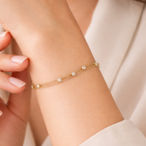 Featuring freshwater pearls