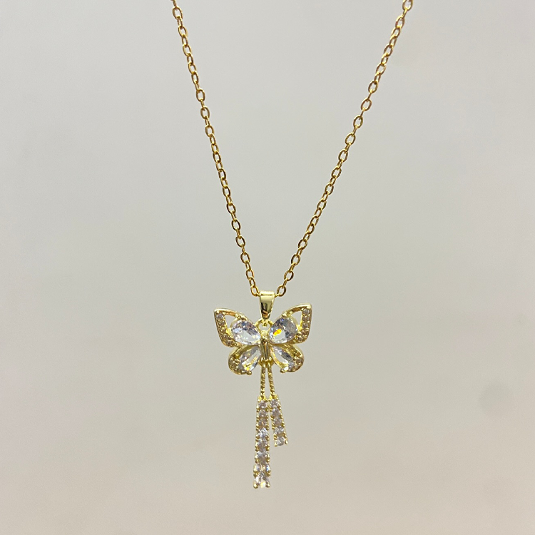 Hanging Butterfly Adjustable Necklace